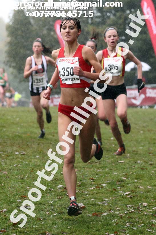 Junior women, National Cross Country Relay Champs., Berry Hill Park, Mansfield.  Photo: David T. Hewitson/Sports for All Pics
